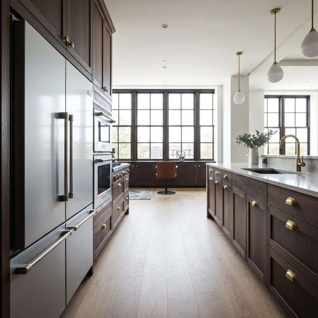 Luxury kitchen remodel showcasing high-end materials and modern design elements